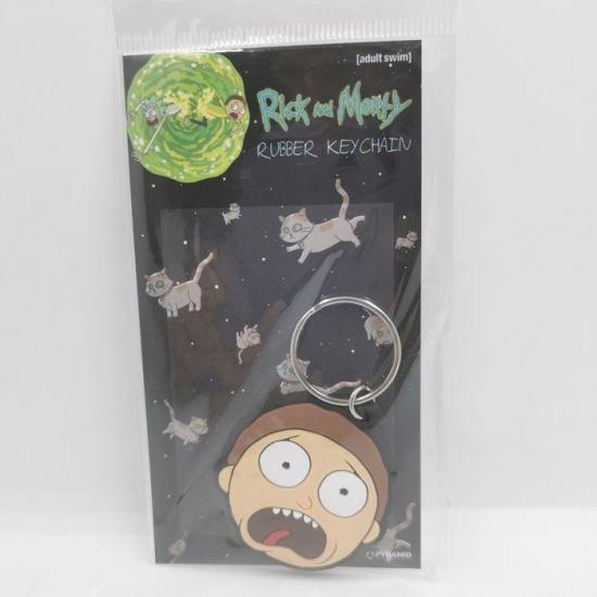 Rick morty porte cles caoutchouc morty terrified face 2