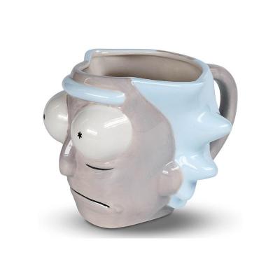 Rick morty rick head sculpted mug