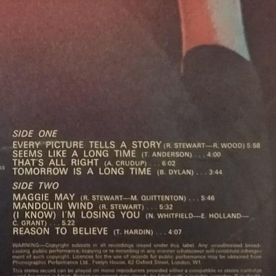Rod stewart every picture tells a story album vinyle occasion 2