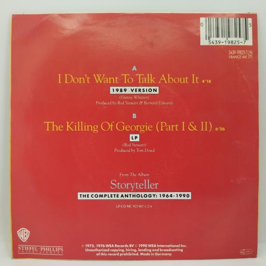 Rod stewart i don t want to talk about it 1989 version single vinyle 45t occasion 1