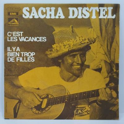 Sacha distel c est les vacances single vinyle 45t occasion