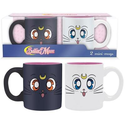 Sailor moon luna artemis set de 2 mugs a espresso 110ml