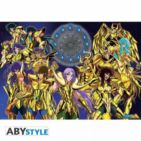 Saint seiya poster 68x98 chevaliers d or