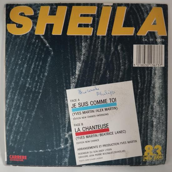 Sheila je suis comme toi single vinyle 45t occasion 1