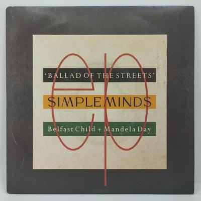 Simple minds ballad of the streets single vinyle 45t occasion