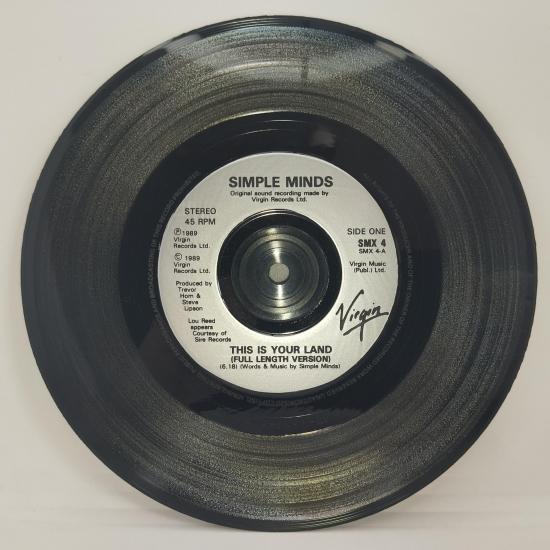 Simple minds this is your land pressage u k single vinyle 45t occasion 2