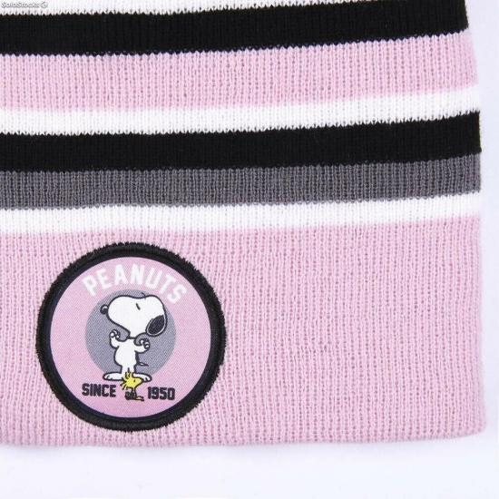 Snoopy bonnet pompon jacquard enfants 2
