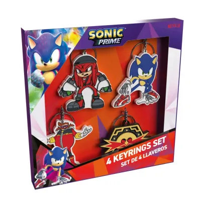 Sonic personnages set de 4 portes cles en caoutchou 1