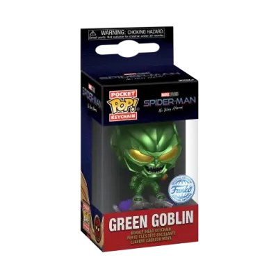 Spider man no way home pocket pop keychains bouffon vert w bmb