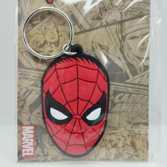 Spiderman logo porte cles en caoutchouc 2