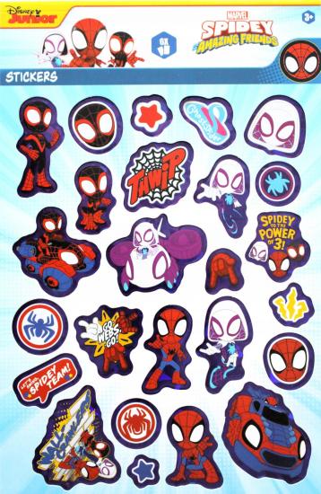 Spiderman stickers 6 planches spidey amazing friends