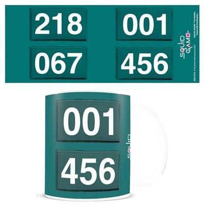 Squid game numbers mug 300 ml