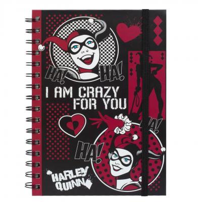 Sr73045 harley quinn i am crazy for you a5 wiro notebook jpg