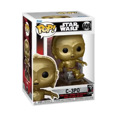 Star wars 6 40eme anniversaire pop n 609 c3po sur chaise