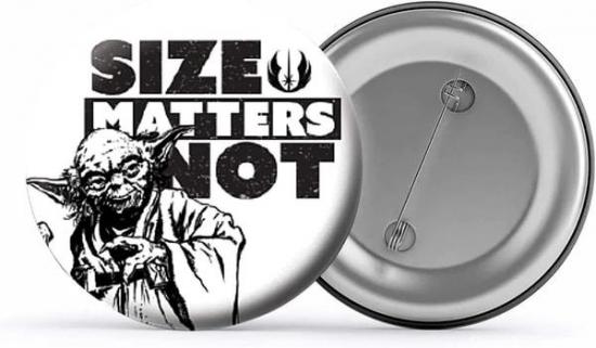 Star wars badge size matters not 2