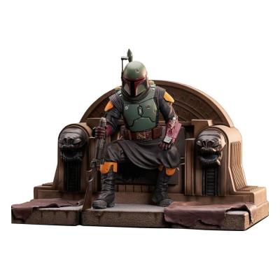 Star wars boba fett on throne figurine gentle giant 24cm