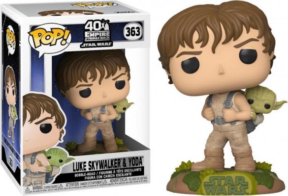 Star wars bobble head pop n 363 training luke with yoda