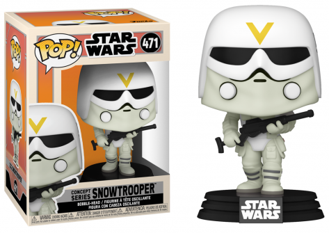 Star wars bobble head pop n 471 snowtrooper concept series