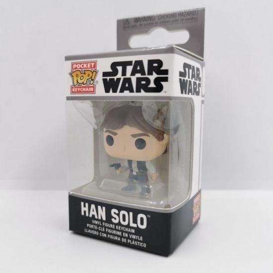 Star wars funko pocket pop keychains han solo 4cm