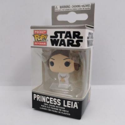 Star wars funko pocket pop keychains leia 4cm