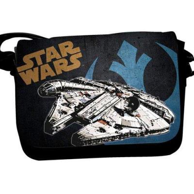 Star wars messenger bag w flap millenium falcon