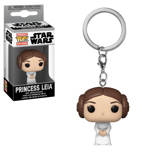 Star wars pocket pop keychains leia 4cm