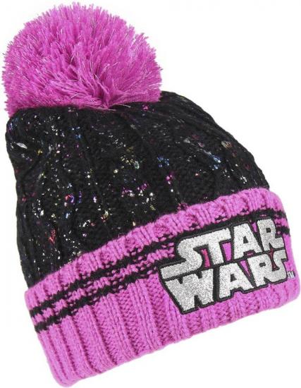 Star wars pompon black pink winter 2