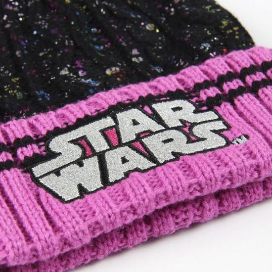 Star wars pompon black pink winter 3