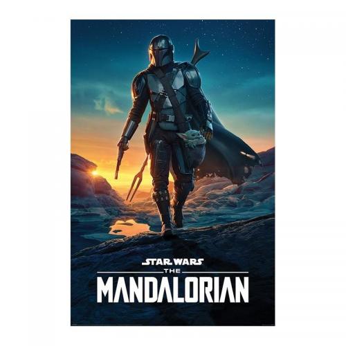 Star wars the mandalorian nightfall poster 61x91cm