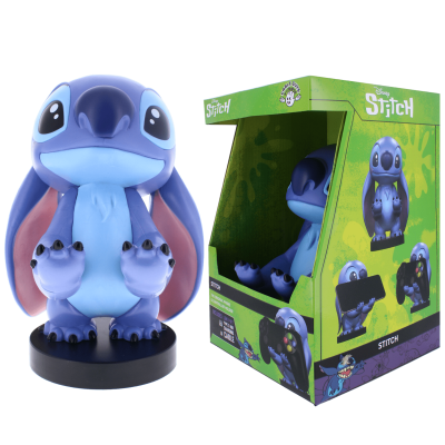 Stitch figurine 20cm support manette portable