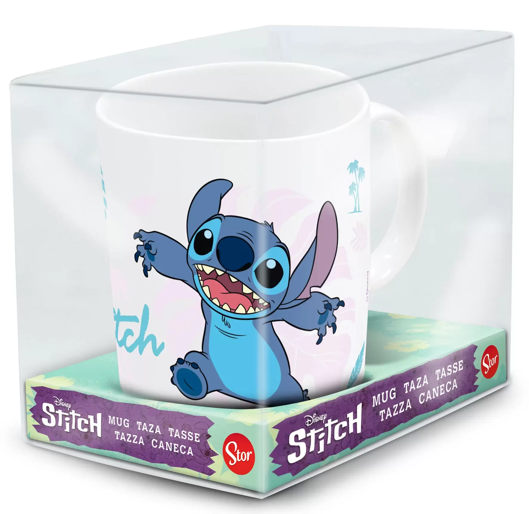 Mug Stitch en plastique - Enfant - 350ml - micro-ondable - Sans BPA -  lavable en machine