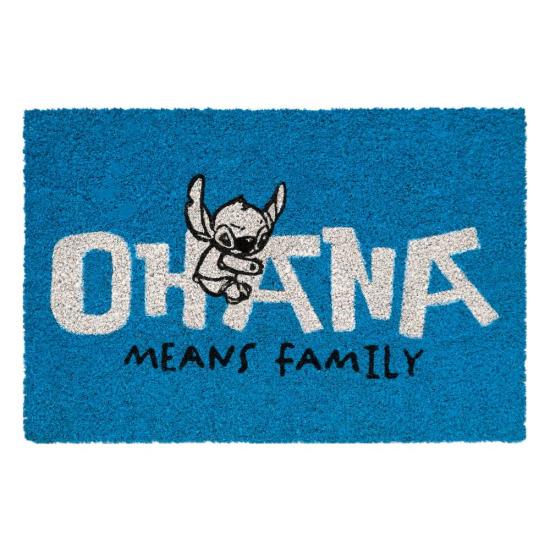 Stitch ohana paillasson bleu 60x40 cm