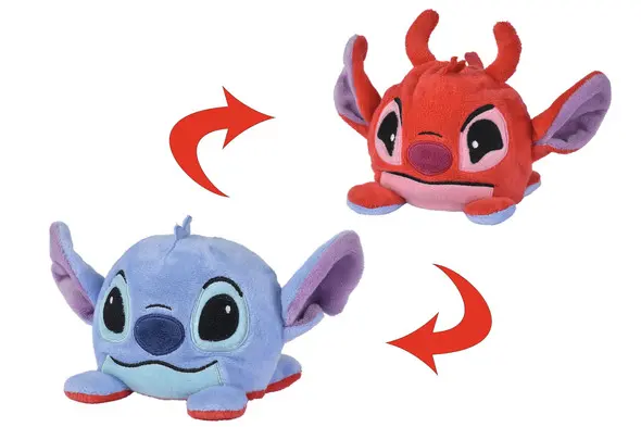 Stitch peluche reversible stitch leroy 8 cm 1