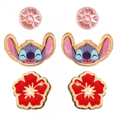 Stitch set de 3 paires de clous d oreilles