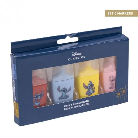 Stitch set de 4 surligneurs stitch