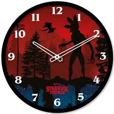 Stranger things 4 scene horloge en plastique diametre 25cm 1