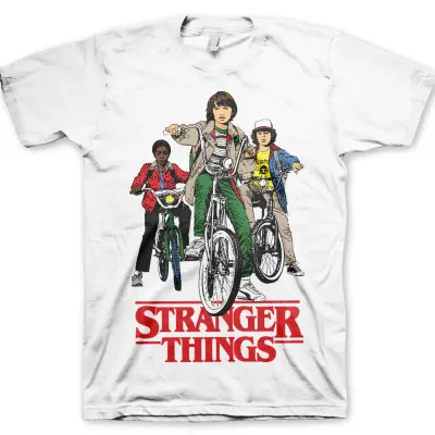 Stranger things bikes t shirt l