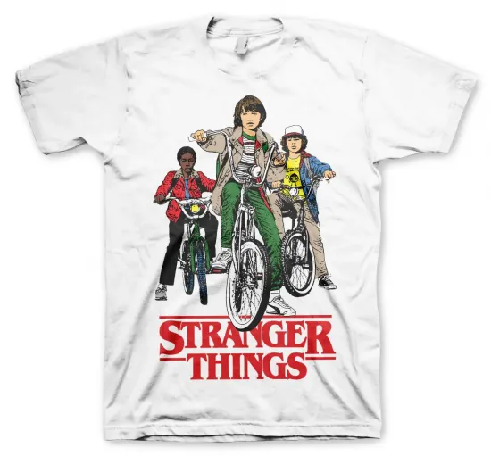 Stranger things bikes t shirt l