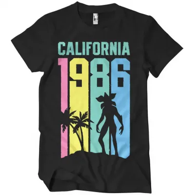 Stranger things california 1986 t shirt xxl 1