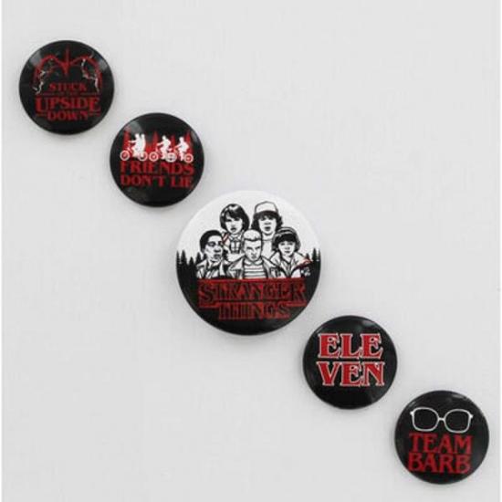 Stranger things characters pack of 5 badges