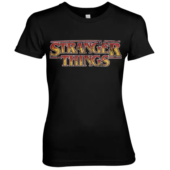 Stranger things fire logo t shirt femme