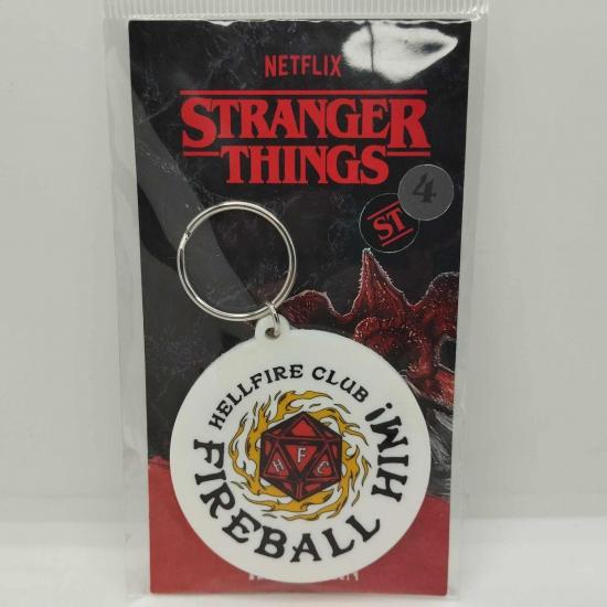 Stranger things porte cles caoutchouc fireball