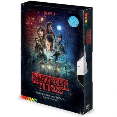 Stranger things vhs notebook a5 premium