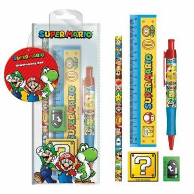 Super mario colour block set papeterie