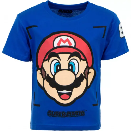 Super mario head t shirt kids 5 ans