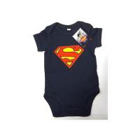 Superman baby body logo navy 6 month 1