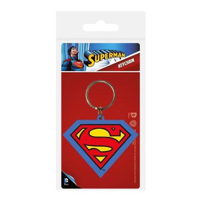 Superman logo keyring