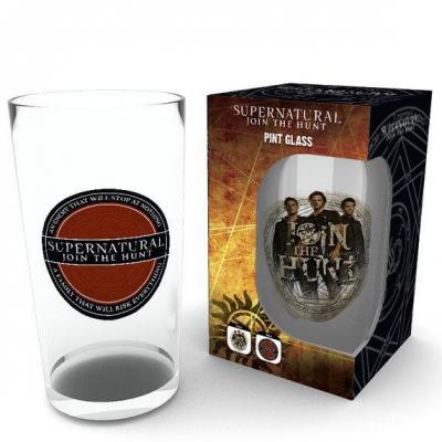 Supernatural large glasses 500ml logo