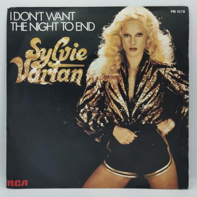 Sylvie vartan i don t want the night to end single vinyle 45t occasion