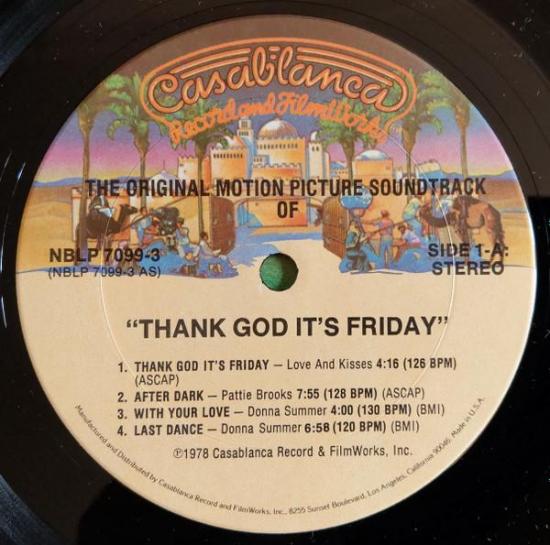 Thanks god it s friday original soundtrack pressage usa double album maxi single vinyle occasion 001
